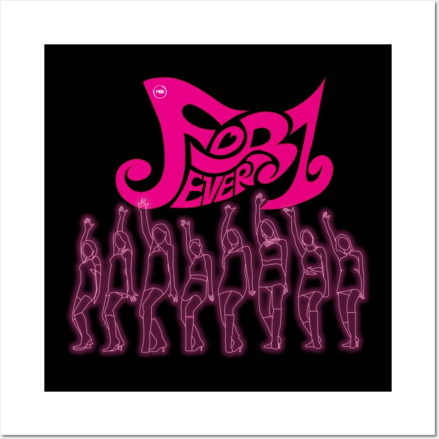 Girls generation led style design in the forever1 era Wall Art by MBSdesing 